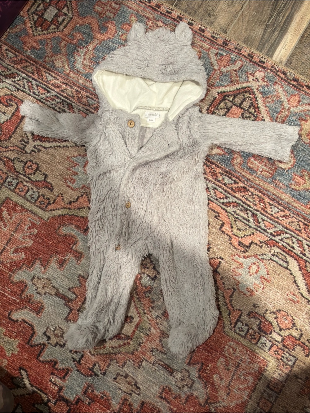 Mud pie 0-6 month gray winter suit
